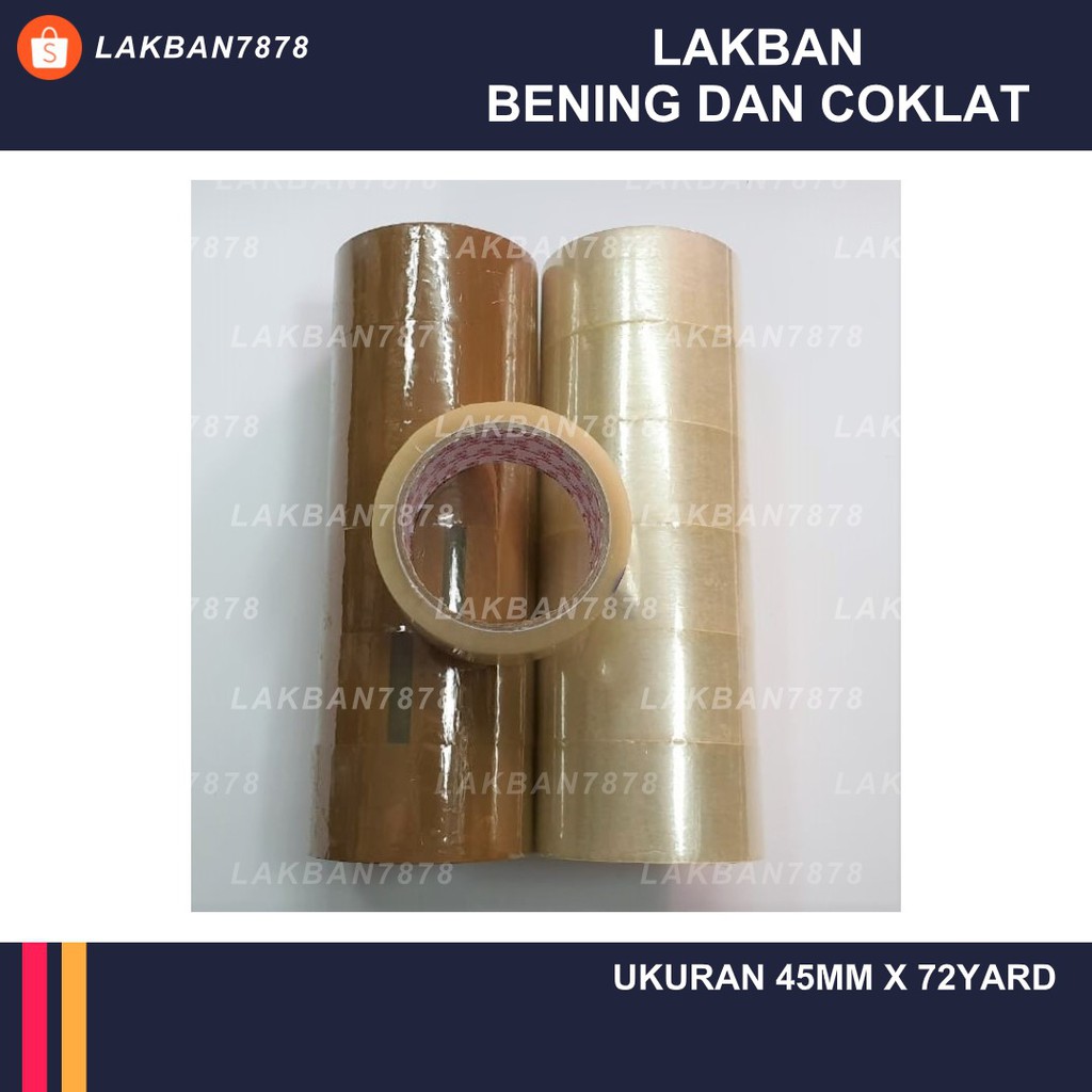 

Lakban 45x72 72yard 45mm x 72yard Murah