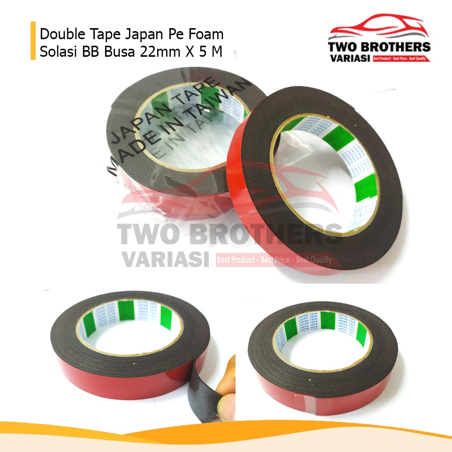 Double Tape Japan Pe Foam Solasi BB Busa 22mm x 5 M