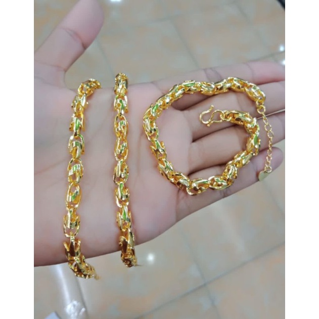 GELANG BAMBU KUNING 24k DEWASA/GELANG ANTI KARAT