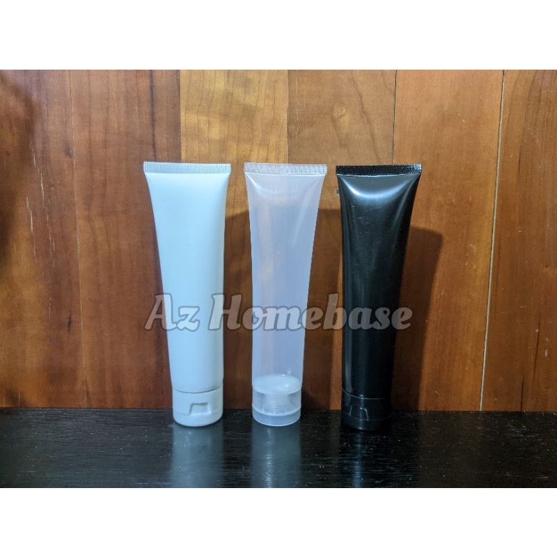 Botol Tube 100ml Fliptop Model Kurus Tinggi - Jual Tube 100 ml Fliptop - Tube Kosong 100ml - Tube Fa