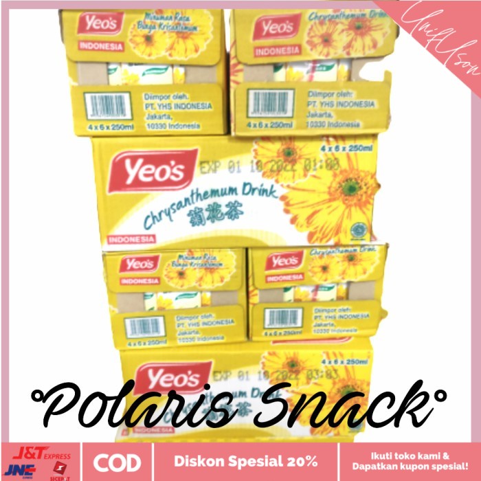 

⭐COD⭐ yeos krisan / chrysanthemum kotak 250 ml dus 24x250 ml