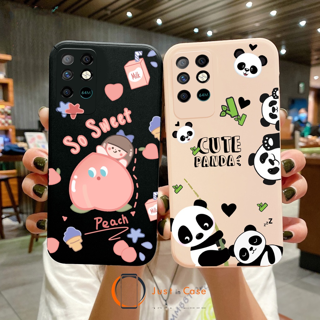 Softcase Macaron TPU (UV07) Infinix Note 8 11 HOT 11 11S 11 PLAY 10 10 PLAY 10S 9 9 PLAY 8 SMART 4 SMART 5 6 CUTE LUCU