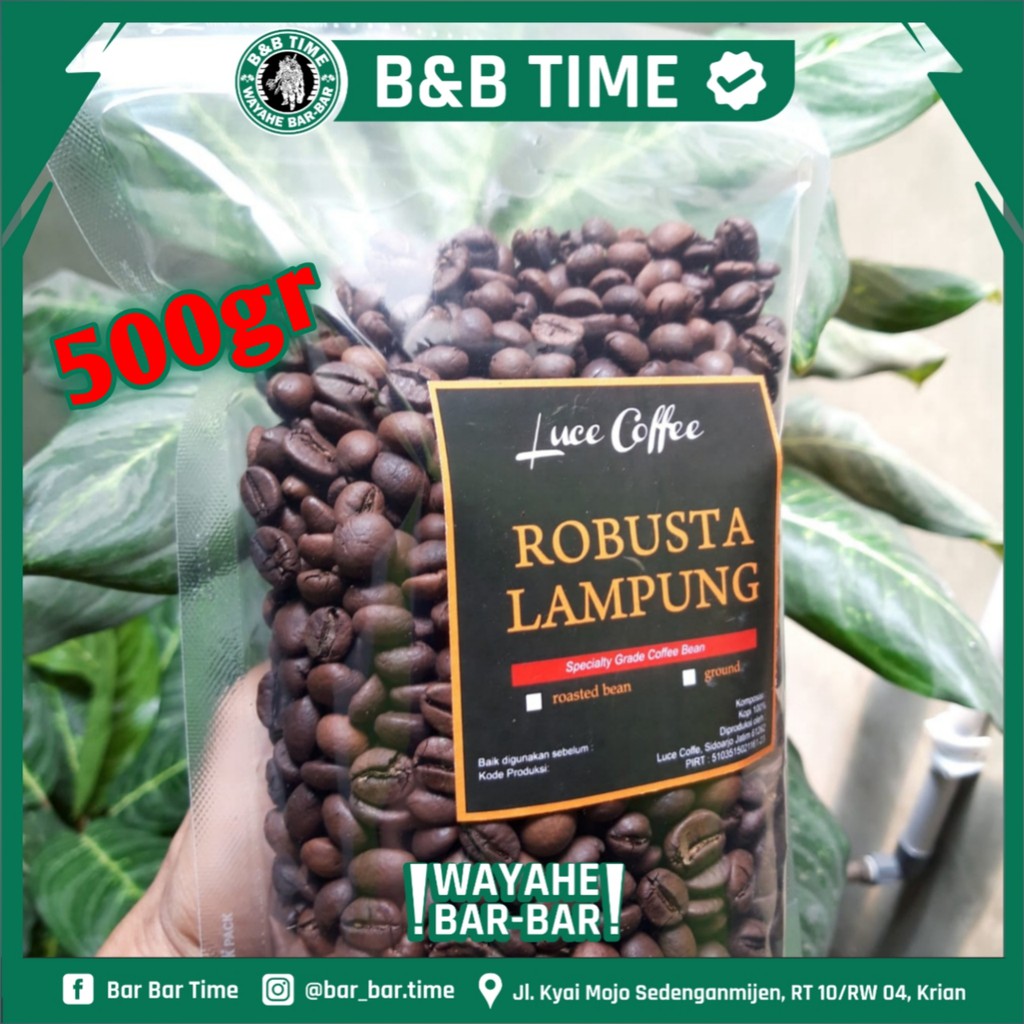 

[ORIGINAL] Kopi Robusta LAMPUNG 500gr - Biji atau Bubuk