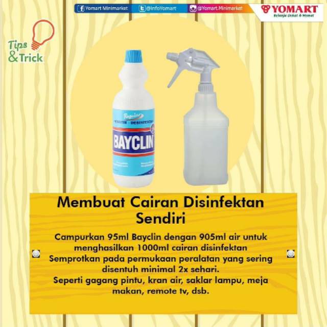 Cara membuat disinfektan dari alkohol