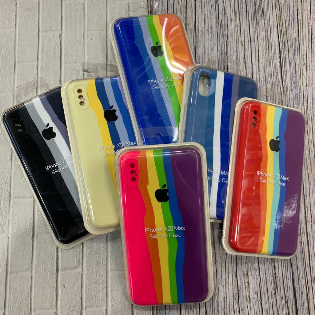 Premium Silicone Case Rainbow IPhone X/XS - IPhone XS MAX