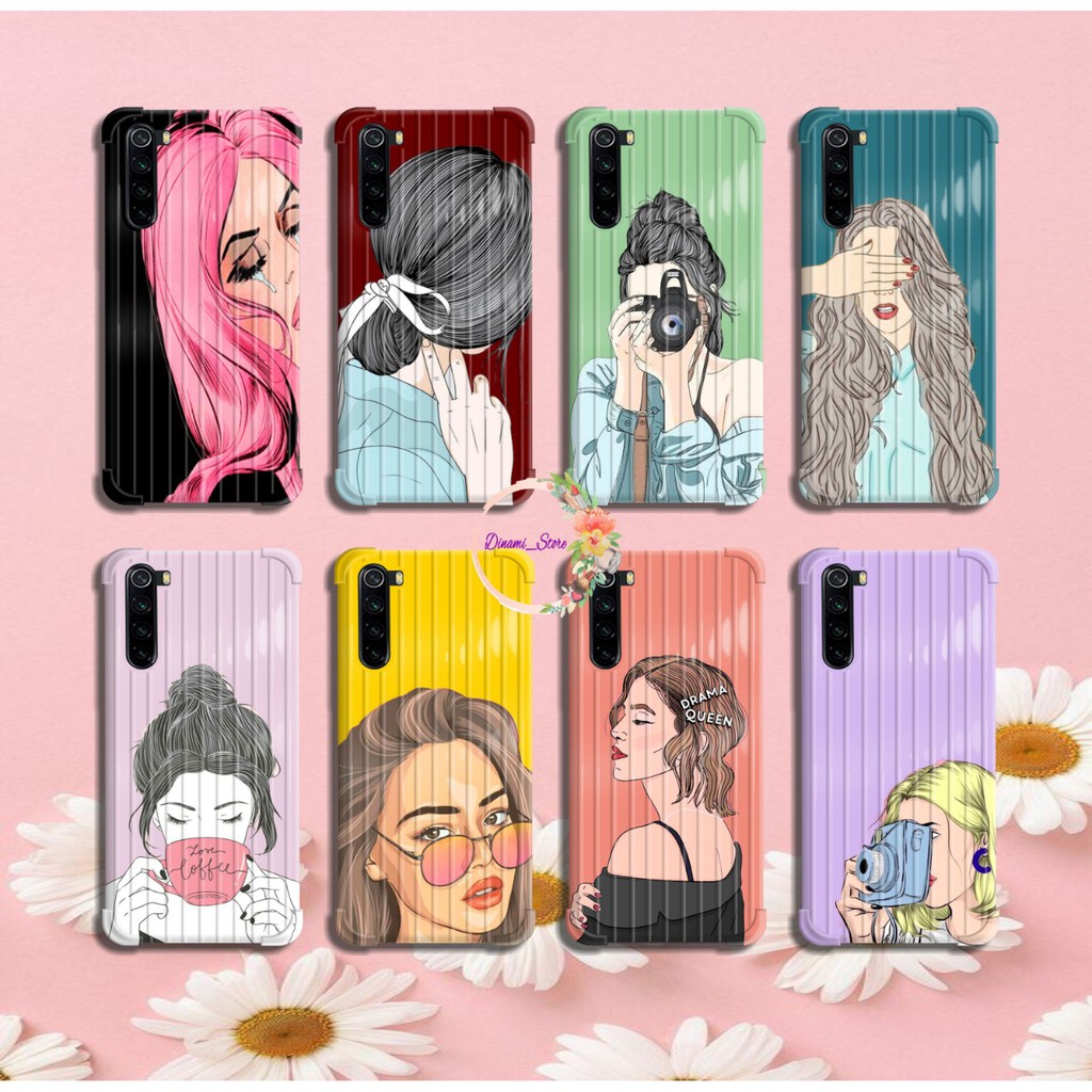 Softcase Girl Clipart Oppo A3s A1k A5 A9 2020 A7 F9 A5s A31 A52 A92 A37 A53 A83 F1s F11 Pro DST08