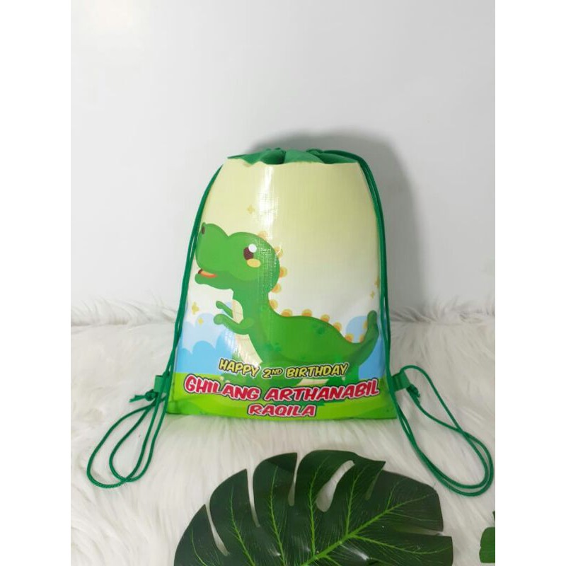GOODIE BAG TAS SOUVENIR ULANG TAHUN MODEL SERUT RANSEL STRING BAG-8