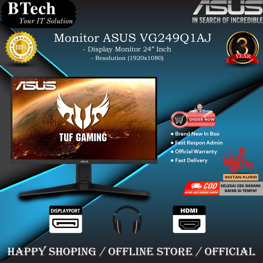 ASUS TUF GAMING VG249Q1Aj - GAMING MONITOR LED 24"