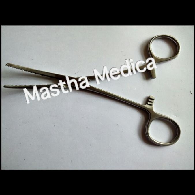 Klem Bengkok Lengkung 16cm 16 cm haemostatic hemostatik Forceps Clamp