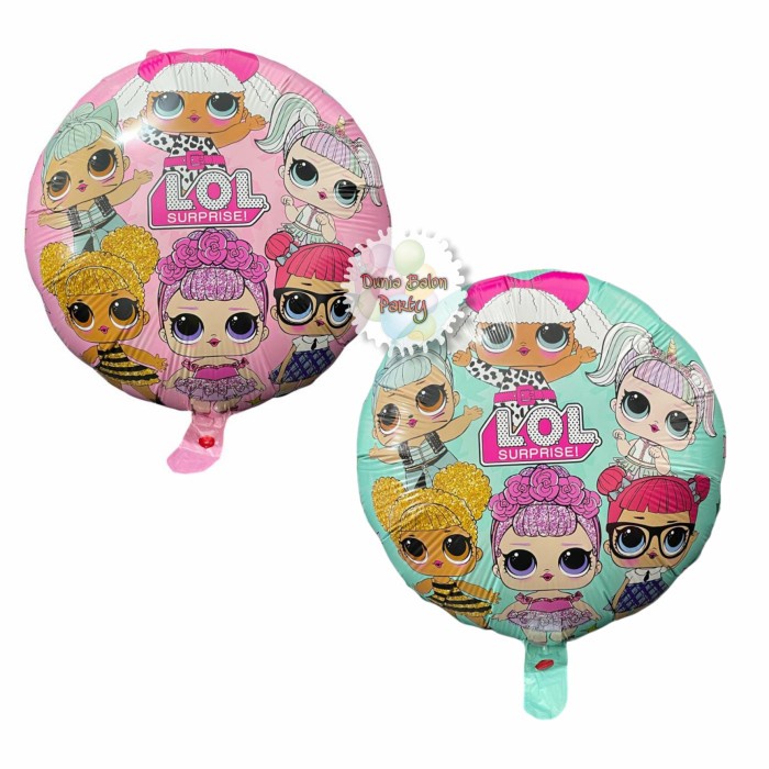 Balon Foil LOL Bulat / Balon Foul Bulat LOL Surprice / Balon LOL