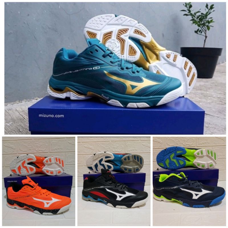 Sepatu Volly Mizuno Wlz 6 Low Sepatu badminton / Lari dan Tennis Terlaris / Sepatu voli ball / Sepat