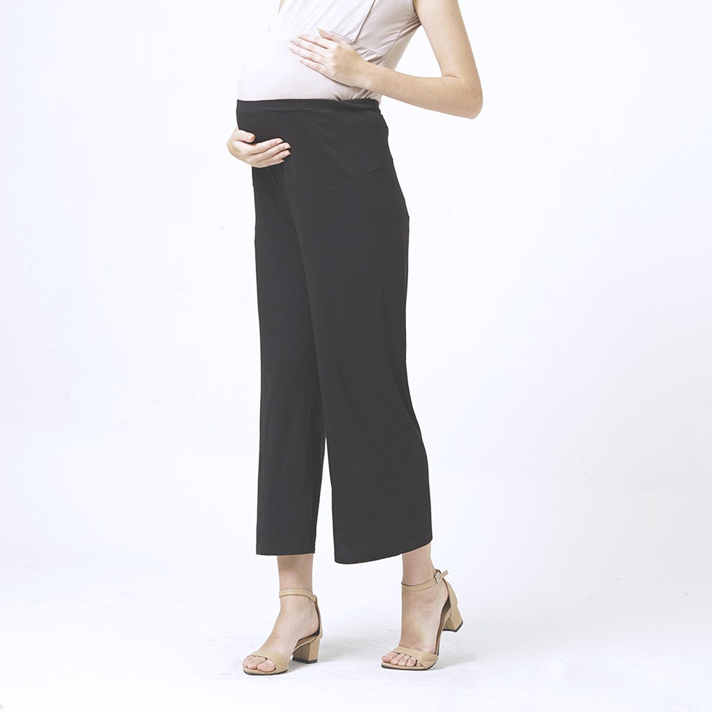 

Mamibelle Kumala Celana Kulot Ibu Hamil Black Spandex Rayon Premium