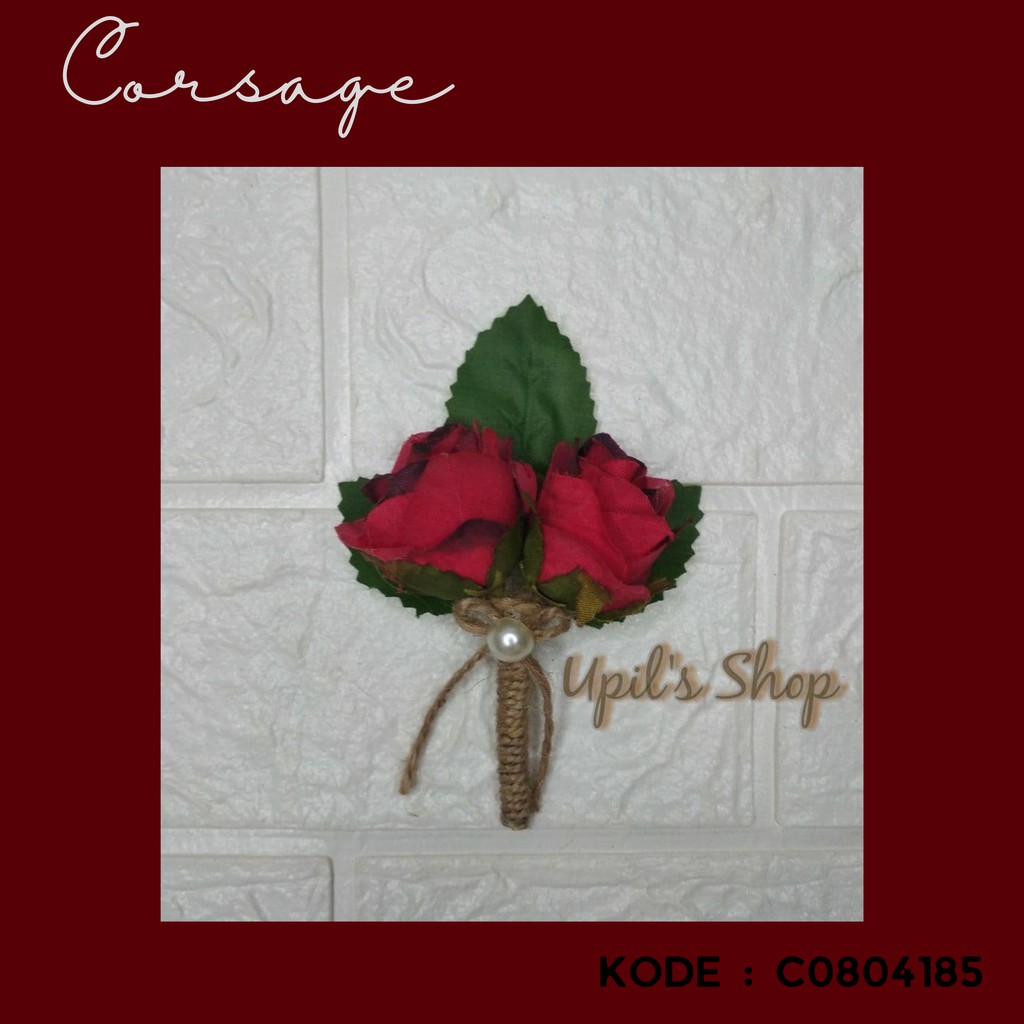 C0804185 Corsage / korsase / pin / bross / bunga jas / bunga wedding