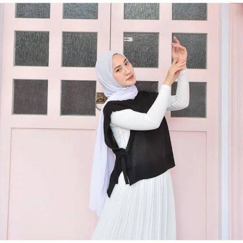 ROMPI ANDIN/RAJUT WANITA MURAH POLOS/ILLO VEST OUTER HIJAB/OUTFIT OOTD KEKINIAN/TERMURAH