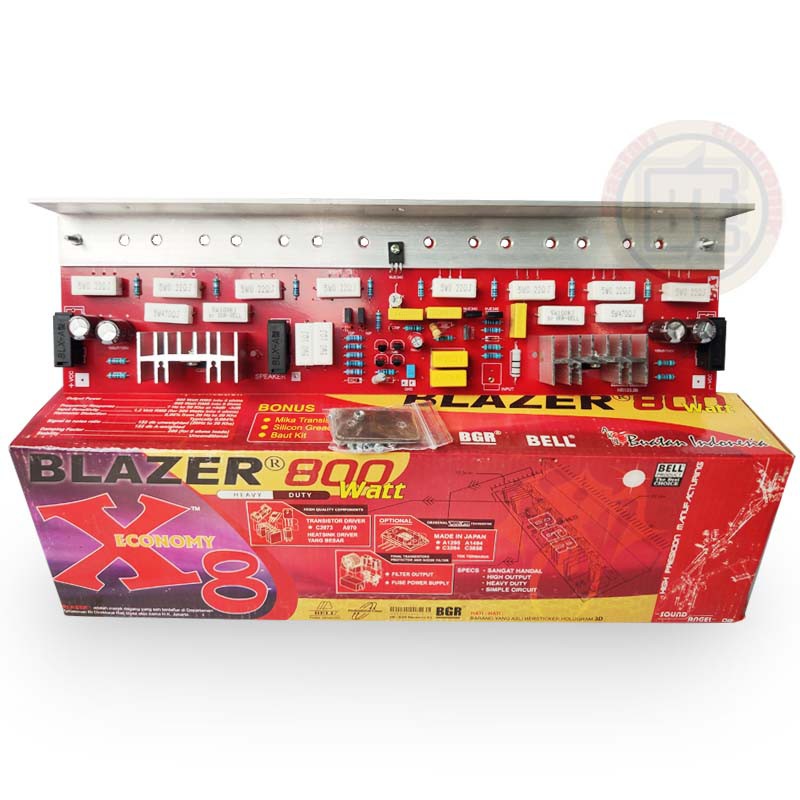Kit Power Amplifier Blazer X8 800Watt Economy Tanpa Transistor