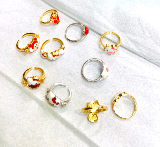 [tiara] cincin. Anak / replika emas / cincin anak lapis emas / cincin anak karakter / cincin