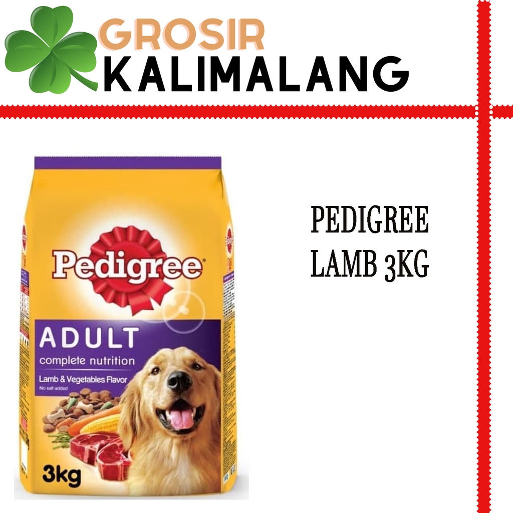 Pedigree Lamb 3kg (Grab/Gosend)