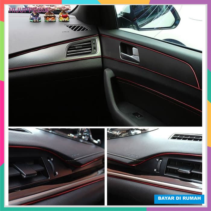 Trim Strip Celah Interior Dekorasi Car Gap Colour Debu Mobil 5 Meter