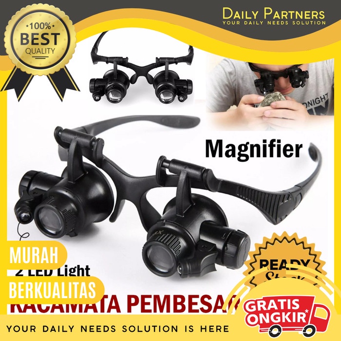 

Magnify Glasses Original - Kaca Pembesar Dengan Model Kacamata
