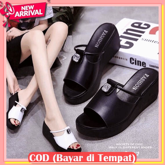 Wejes Wanita Murah Weges Remaja Casual Sandal Pesta Remaja Wajes Wanita Terbaru Sepatu Wedges Kekini