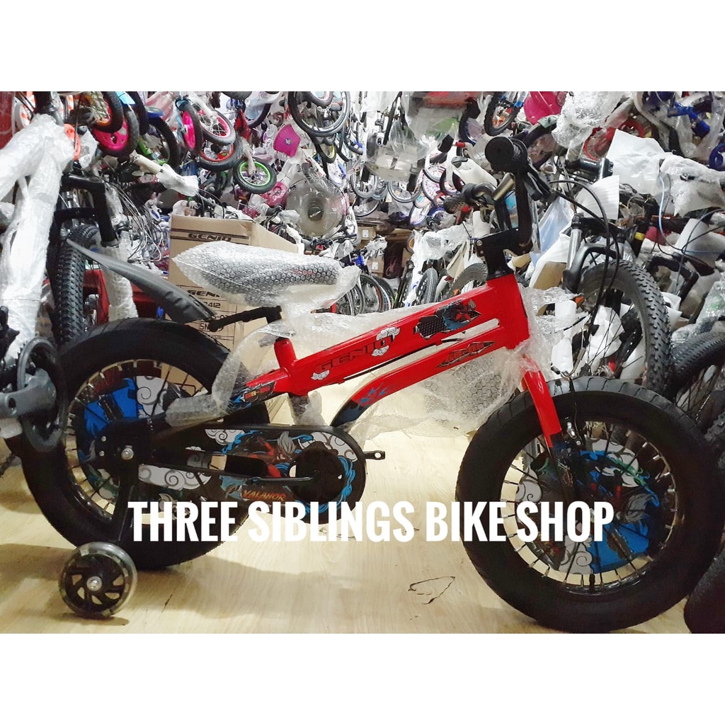 SEPEDA ANAK BMX GENIO VALANOR 16 INCH BAN BESAR WARNA RED