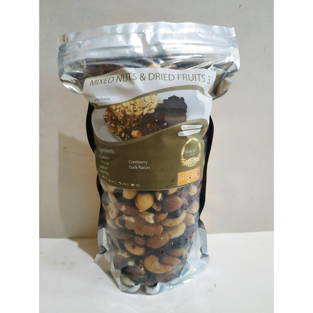 

Mixed Nuts and Dried Fruits 3 - 500 gr