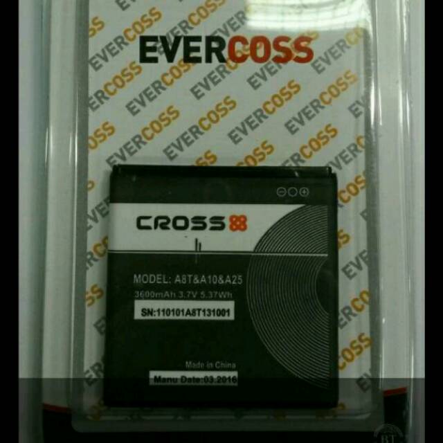 Baterai Batrai Evercross A25 / Evercross A7T / Evercross A8T