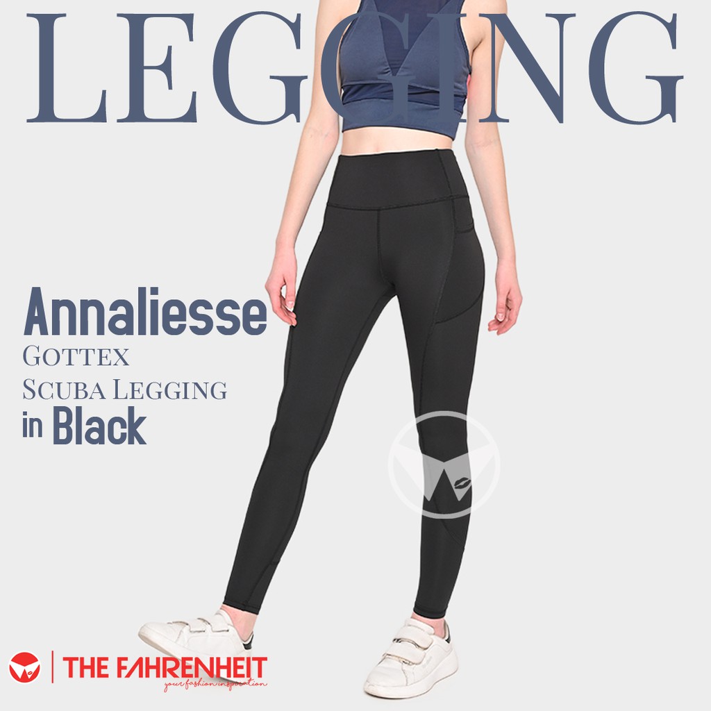 The-Fahrenheit Annaliesse Gottex Scuba Legging - Black