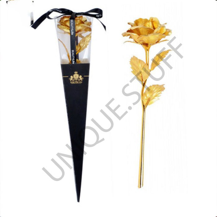 Mini artificial hand bouquet buket bunga palsu emas