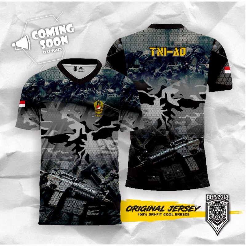 kaos jersey TNI - baju TNi - printing TNI