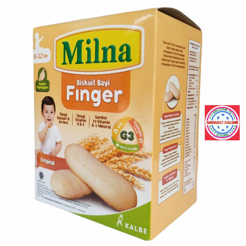 MILNA BISKUIT BAYI FINGER ORIGINAL 52GR PER 1 BOX