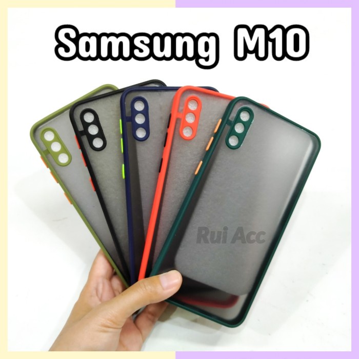 Case Aero Samsung M10 Bumper Dove TPU Soft Hard Fuze Doff Matte My Choice Protect Camera Rui Acc