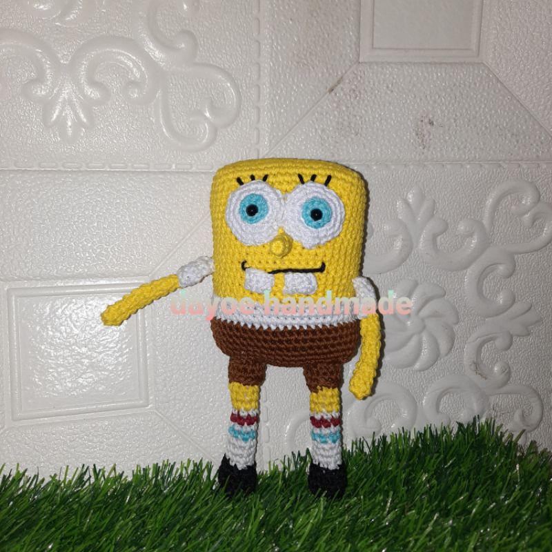amigurumi spongebob ready/ boneka spongebob/boneka rajut spongebob