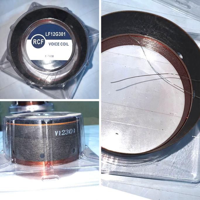 Spul Spool Speaker 12 /Voice Coil Speaker 12 Inch Rcf 12G301 /3Inch Very Chip