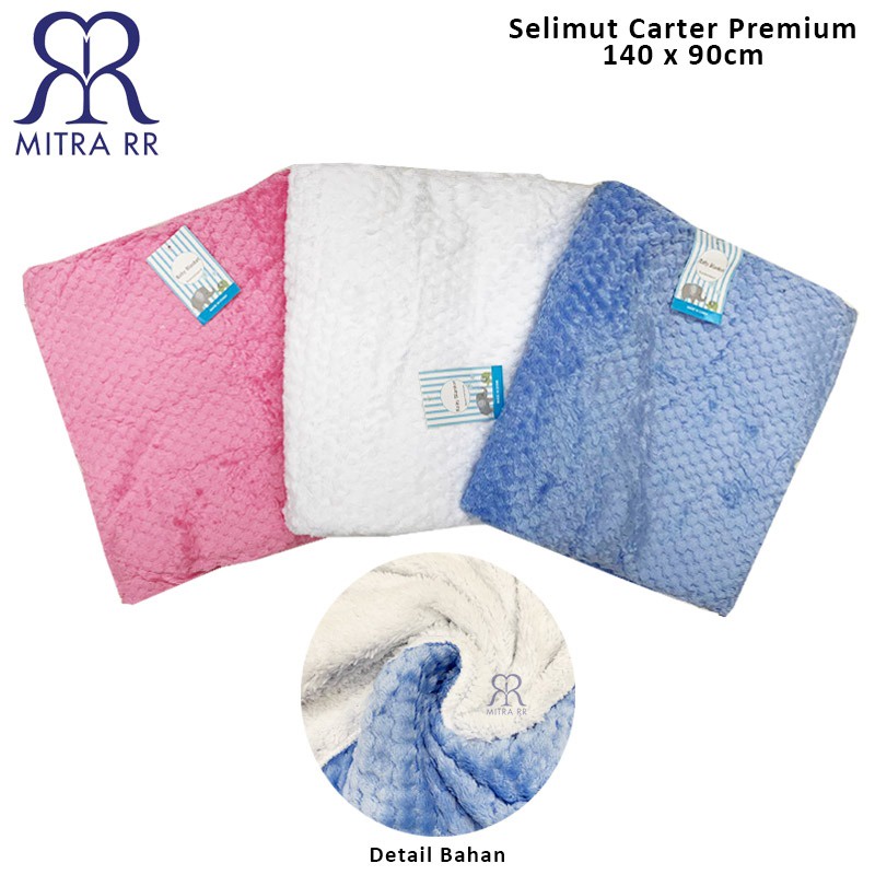 Selimut Bayi Jumbo Carter PREMIUM Double Fleece Baby Blanket Bubble Lembut