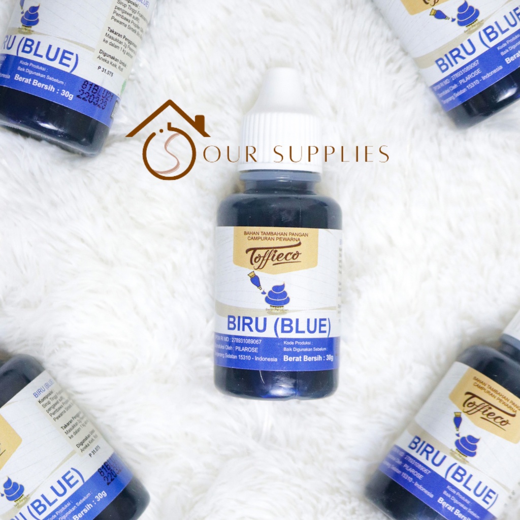 

Toffieco Pewarna Makanan Blue Biru 30 gr