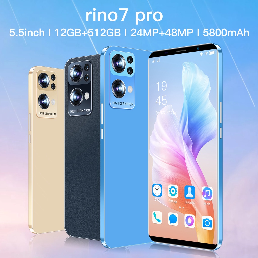 Original! HP murah Galaxy Rino7 Pro Handphone android 4G/5G 12GB+512GB 5.5inci hp 800 ribuan murah CUCI gudang Indonesia siap Gratis ongkir