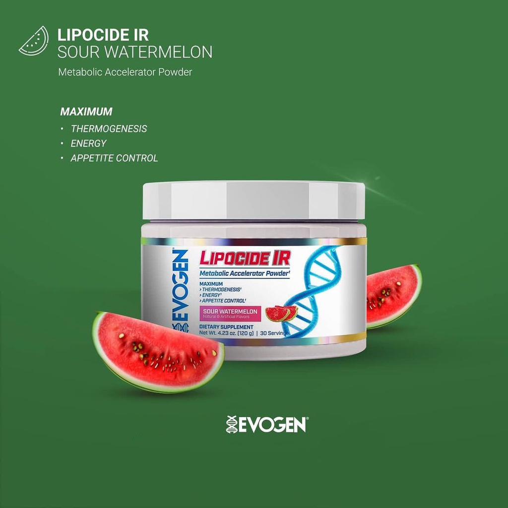 Evogen Lipocide IR 30 Serv Serving Extreme Fat Burner - Pembakar Lemak