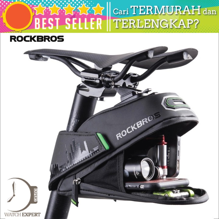 COD Tas Barang Sadel Belakang Sepeda Anti Air Bike Bag Waterproof 1.5L