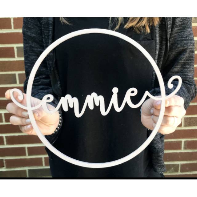 CUSTOM NAMA KAYU / HIASAN KAMAR BAYI / DEKORASI KAMAR