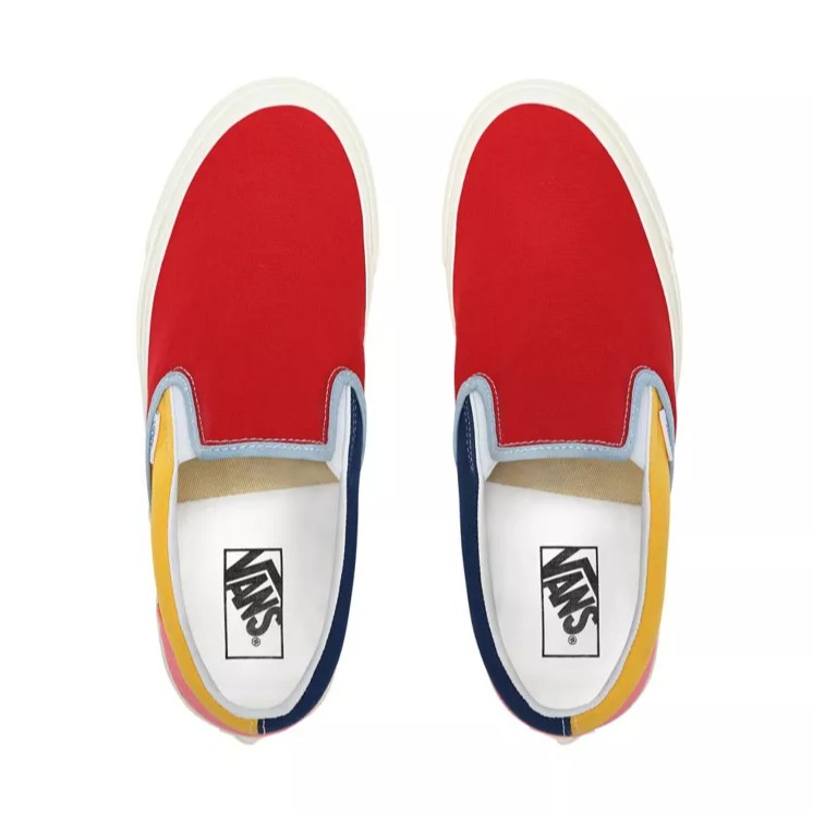 SEPATU VANS OFF THE WALL | SLIP ON 98 DX ANAHEIM FACTORY OG COLOR MIX OG WHITE