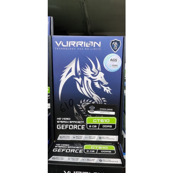 VGA VURRION NVIDIA GT 610 2GB DDR3