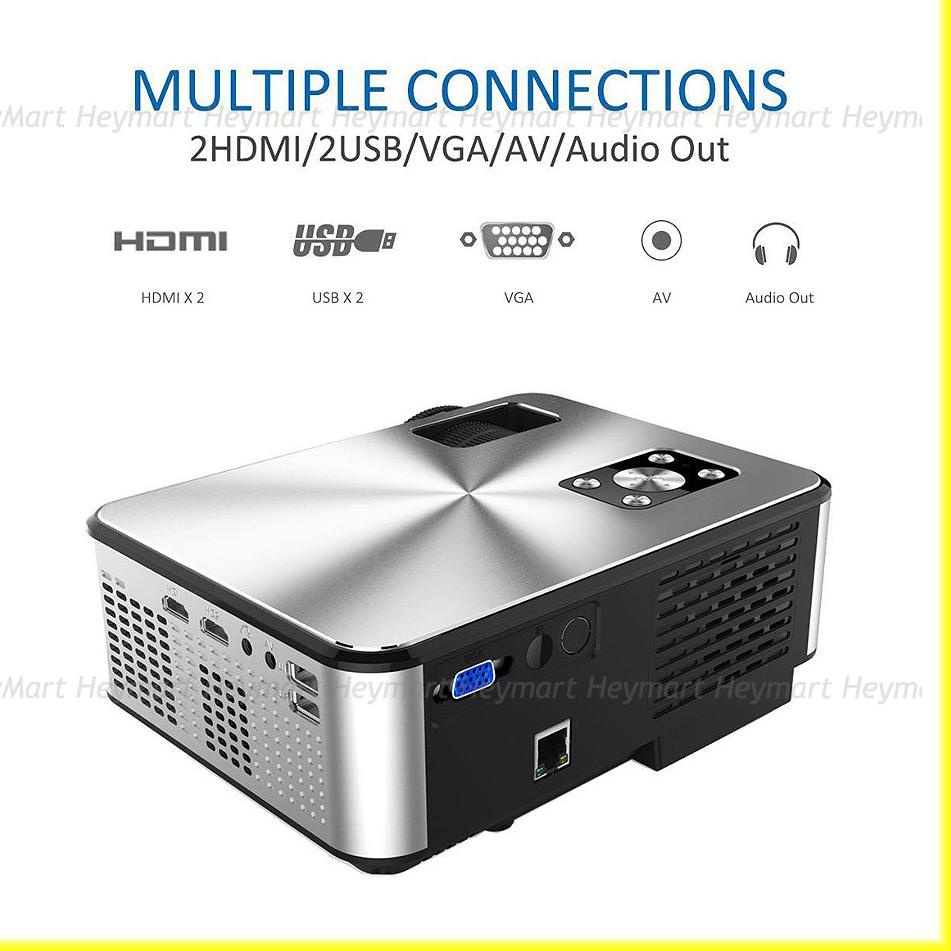 LED C9TV Infokus Projector TV 2800 Lumens - Mini Proyektor Infocus - Nobar Nonton Bola Cheerlux C9 (