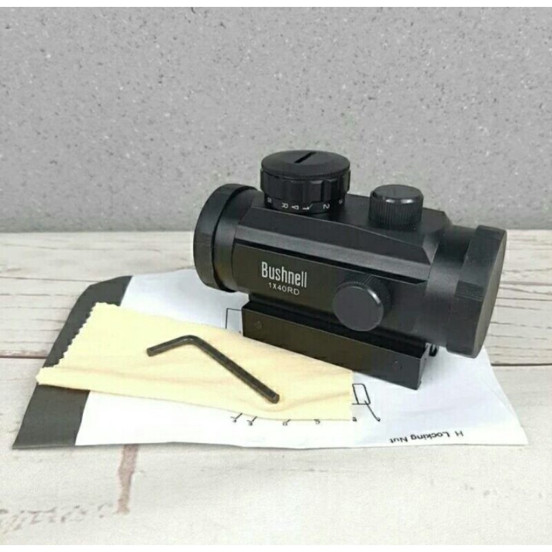 Terbaru Telleskop Red Dot Sight 1X40rd Bushnell//GSR//BSA//Lase Senapan//Universal 22mm Dan 11mm