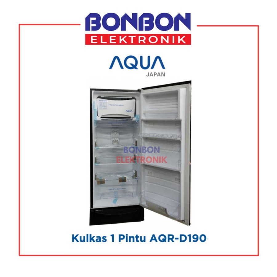 AQUA Kulkas 1 Pintu 160L AQR-D190 / AQRD 190 / AQRD190 (DS/LS/LB/LK)