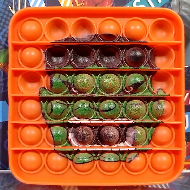 Pop It Captain America Viral Push Pop Bubble Fidget Maiman Pop It-Hulk orange