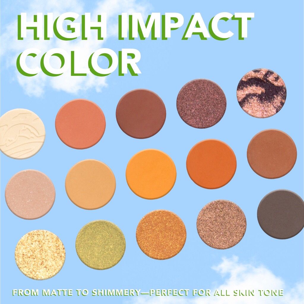 BPOM YOU Colorland Wander Nature Eyeshadow Palette|15 shades High-Impact All Day Long Wear Extreme Blendability Eyeshadow Perias Mata