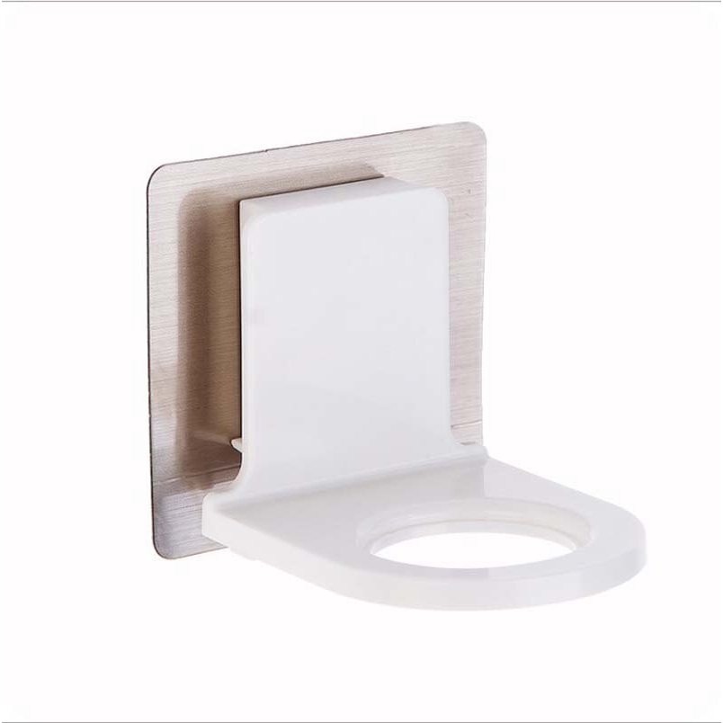 Self-Adhesive Wall Mounted Sticky Hook /  Shampoo Shower Gel Bottle Holder Shelves / Punch-freeS tainless Steel Suction Cup