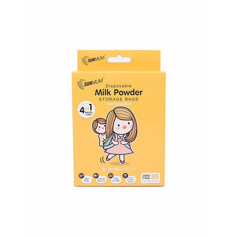 Sunmum Milk Powder Bag Kantong Susu Bubuk Bayi (30 bag)