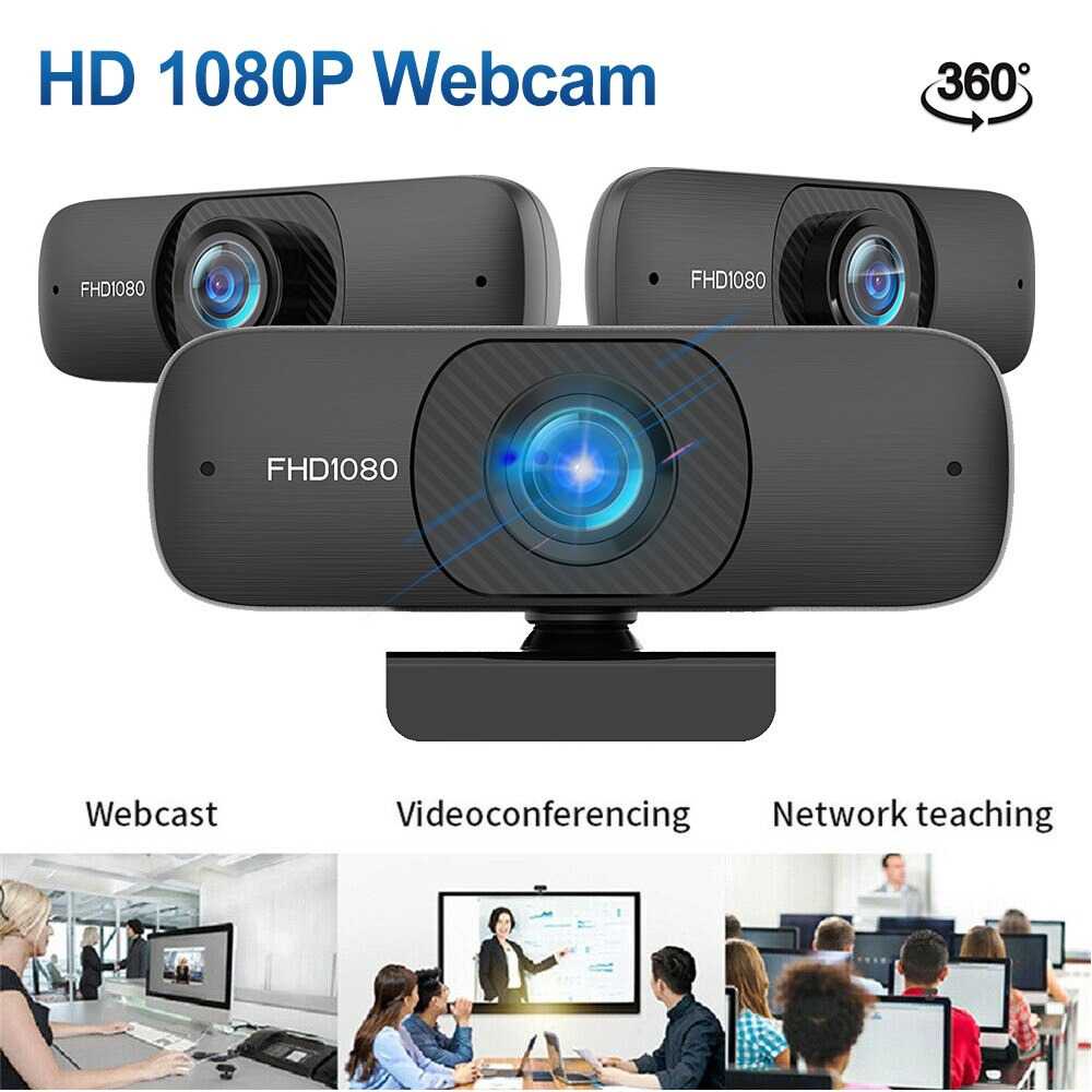 Webcam Laptop 1080P HD Komputer Desktop PC Video Conference with Mic - C60